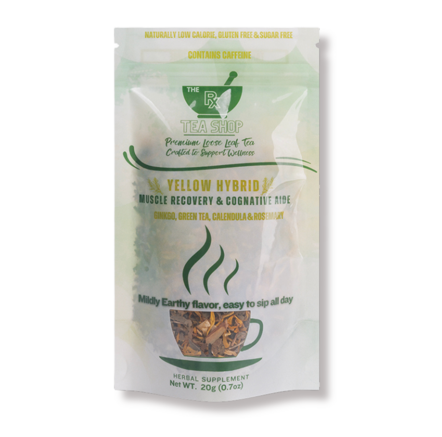 * Yellow Hybrid - Tea for Muscle Recovery and Cognitive Aide