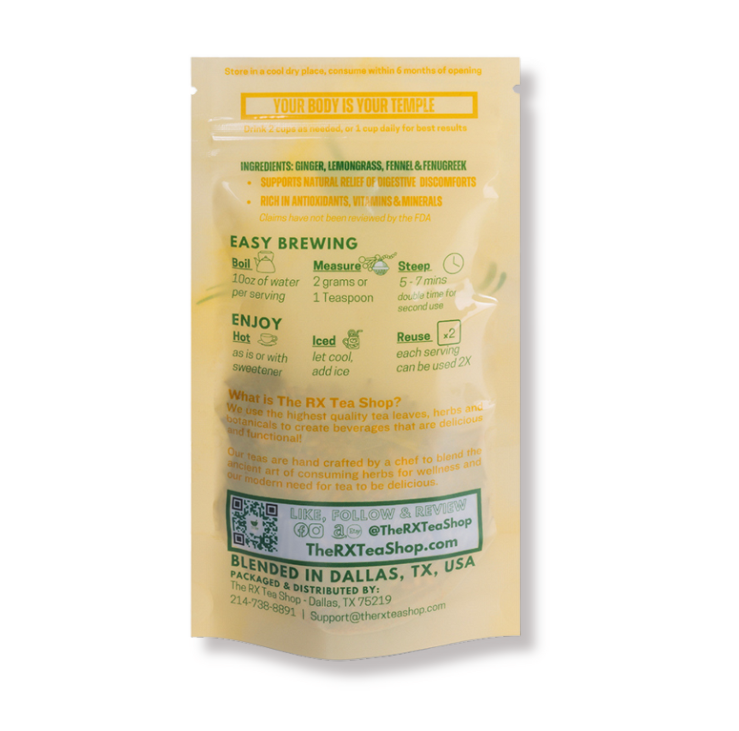 * Temple Gold - Tea for Digestive Health